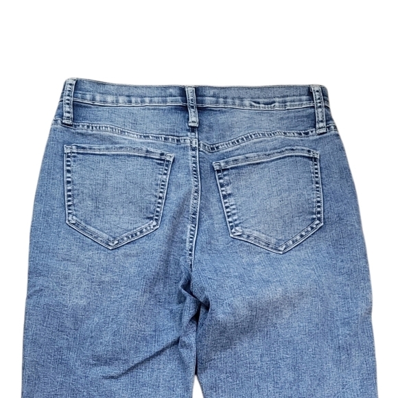 Junior's SO High Rise Distressed Mom Jeans in Medium Acid Deconstructed - Picture 7 of 10